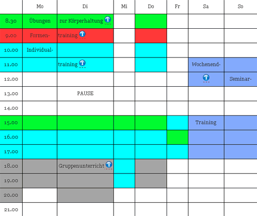 Wochenplan